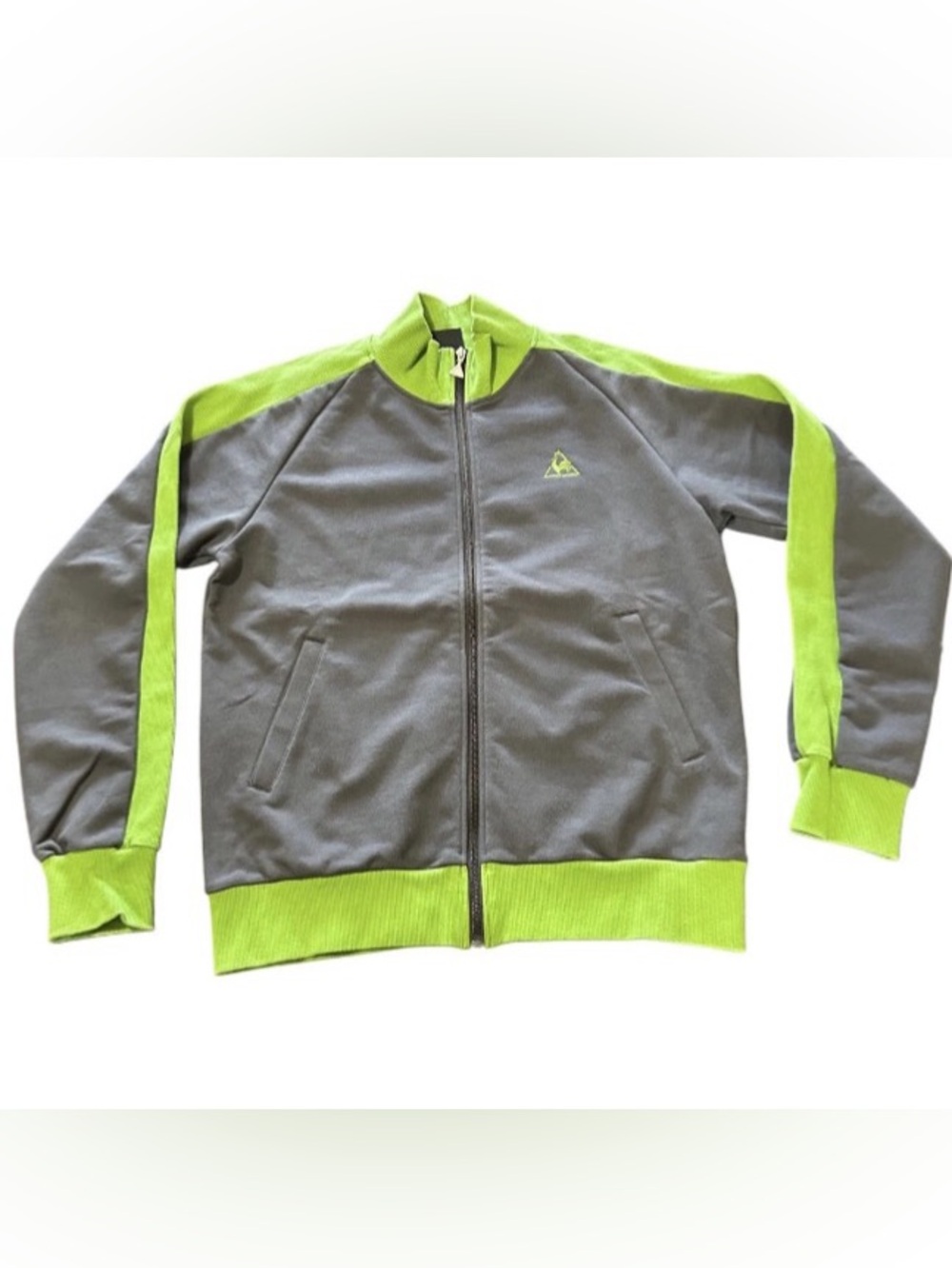 Vintage Le Coq Sportif Track Jacket Full Zip Embroidered Rooster Logo Large